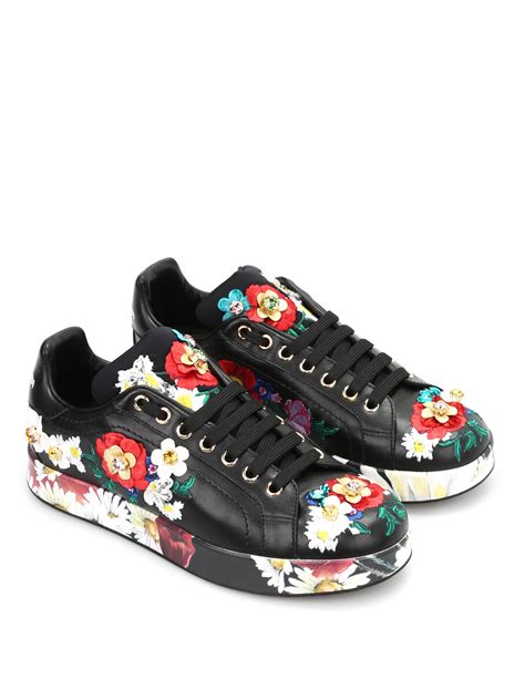 dolce gabbana sneakers flower
